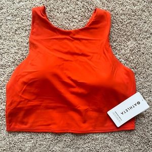 Athleta Conscious Crop A-C Red/Orange L NWT